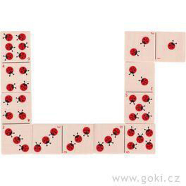 Obrázek Domino berušky, 28 dílů Goki