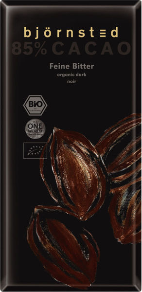 Obrázek Hořká čokoláda 85% 100 g BJÖRNSTED