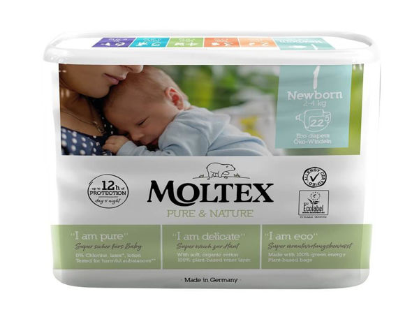 Obrázek Pleny Newborn 2-4 kg Moltex Pure & Nature