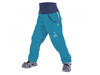 Obrázek Dětské softshellové kalhoty bez zateplení Modrozelená aqua Unuo