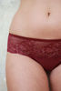 Obrázek Menstruační kalhotky nízké s krajkou bordó Sayu