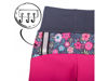 Obrázek Dětské softshellové kalhoty bez zateplení Fuchsiová květinky Unuo