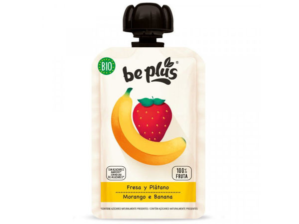 Obrázek Pyré BIO jahody a banány 100 g Be Plus