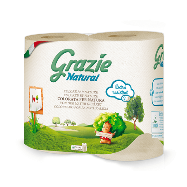 Obrázek Kuchyňské utěrky z recyklovaných nápojových kartonů 2 role Grazie